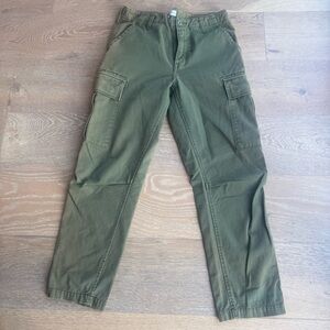 Re/done green cargo pants